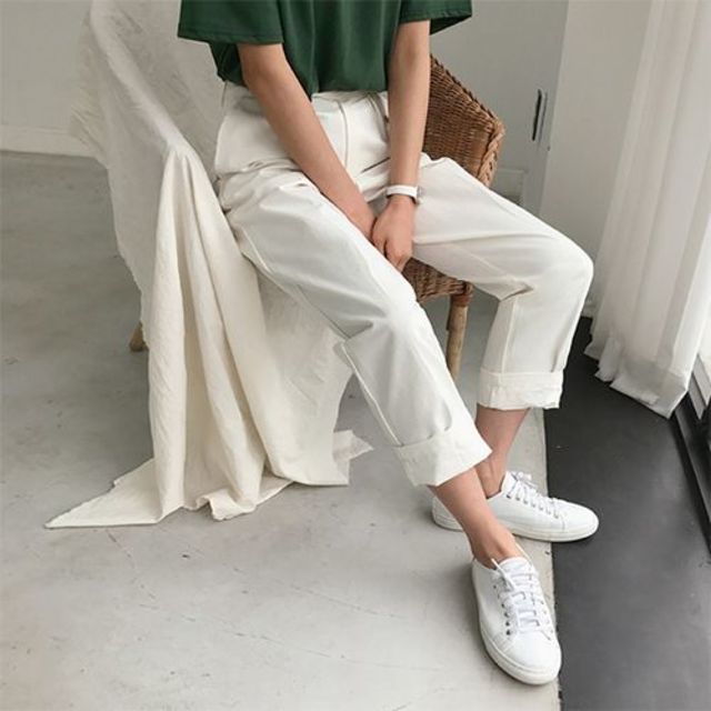 กางเกงสีขาว สไตล์สวย 2020